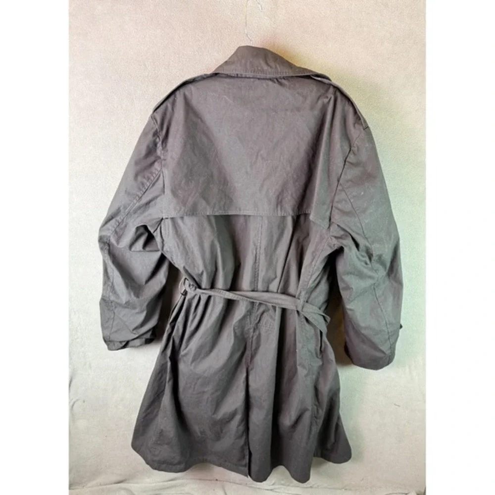 DSCP Garrison Collection Military Trench Coat All-Weather Lined Black 44S Belted